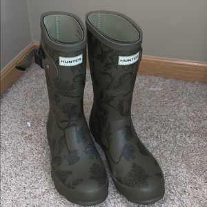 Printed Hunter boots